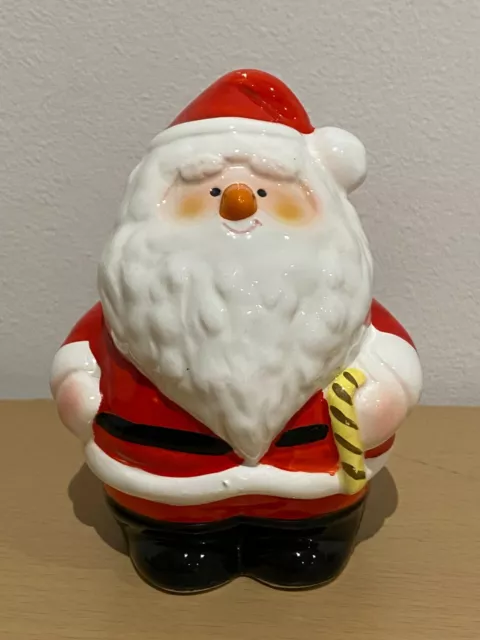 Santa Claus Money Box Christmas Holidays Kato Kogei Japan Hand Painted