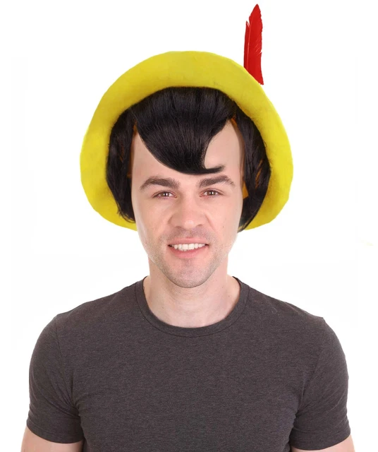 HPO Adult Men’s Animated Cartoon Movie Musical Fantasy Black Cosplay Wig HM-1522