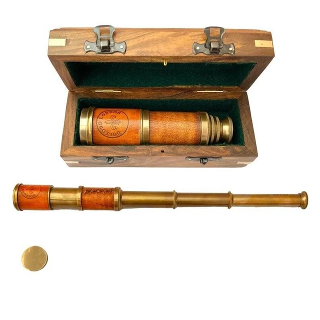 Personalized Antique Telescope, Unique Vintage Telescope, Corporate Gift, Grooms