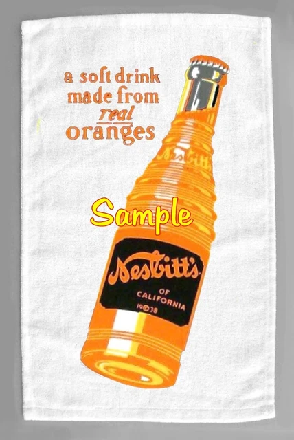 1938 Nesbitt's Soda Microfiber Hand Towel Citrus Cola