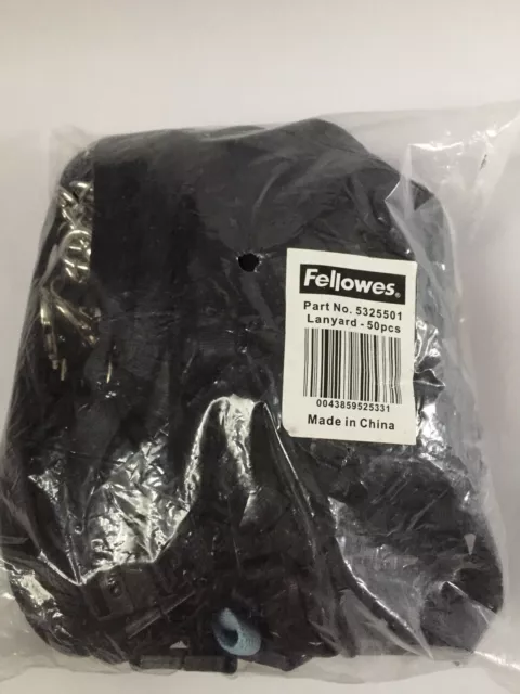 LANYARD NECK BREAKAWAY 5325501 PACK x 50 FELLOWES. FESTIVALS,