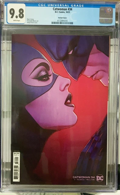 Catwoman #34 (2021) Jenny Frison Cover CGC 9.8 White Pages 😻😻😻