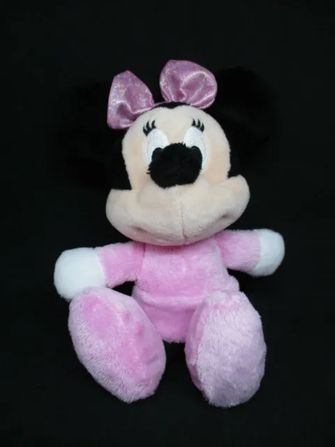 Doudou Peluche occasion Minnie- Disney Nicotoy - Robe Nœud Rose - Env. 23 Cm
