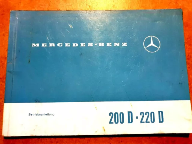 Mercedes Benz 200 D /8, 220 D /8, Betriebsanleitung, W 115