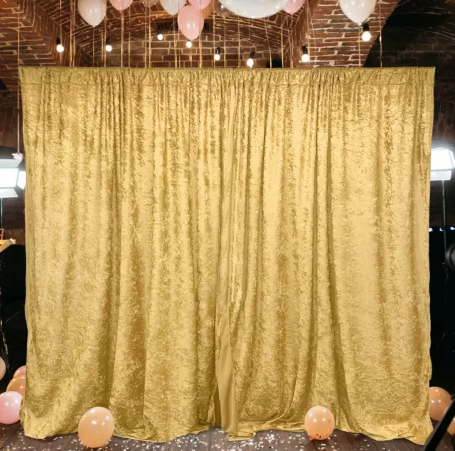 5 feet x 10 feet Panne Velvet Event Backdrop Drapes Curtains Panels Rod Pocket