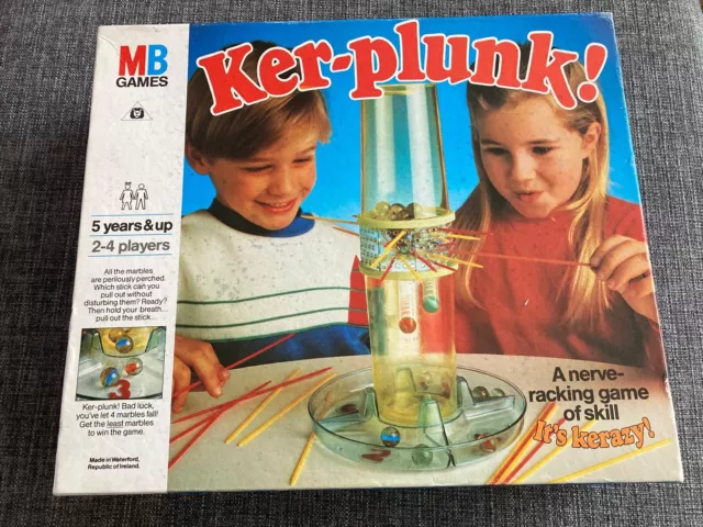 MB Games Ker-Plunk Geschicklichkeitsspiel Vintage 1986 - komplett - Retro Familienspaß