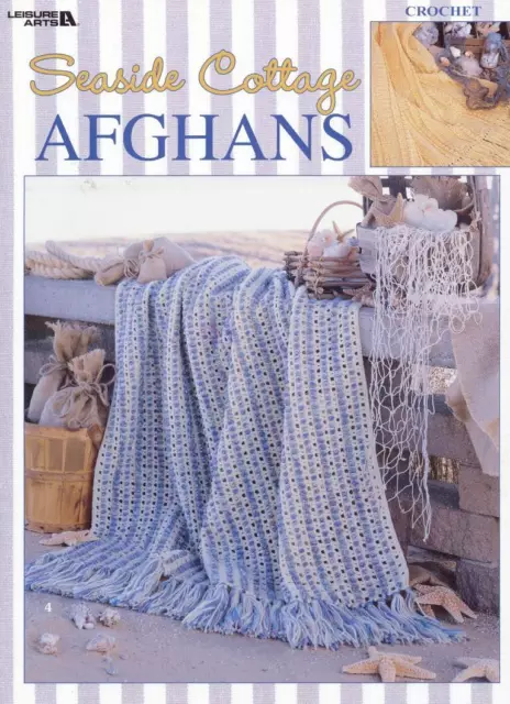 Leisure Artes Crochet Crochet Junto Al Mar Afganos 7 Diseños Fuera De Imprenta 2002
