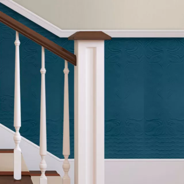 Paintable Wallpaper Paste The Wall Vinyl 10 Panels Per Roll Nouveau Anaglypta
