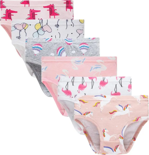4-Pack Little Girls' Underwear Rabbit baby Soft Cotton Briefs