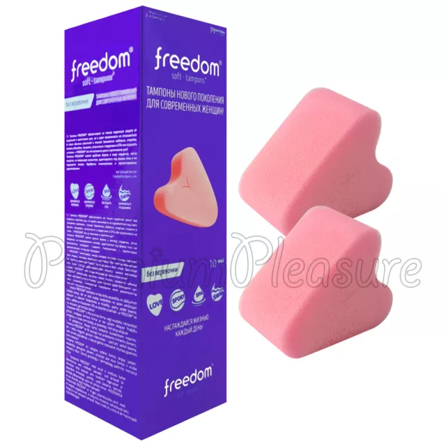 10x Freiheit Weich Tampons Normal Größe Pink Schwamm Fadenlosen für Sex Schwimm