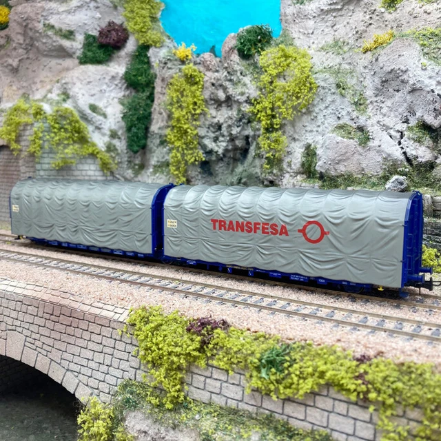 Coffret 2 Wagons bâchés | MFTrain 33077 | N 1/160 | Transfesa