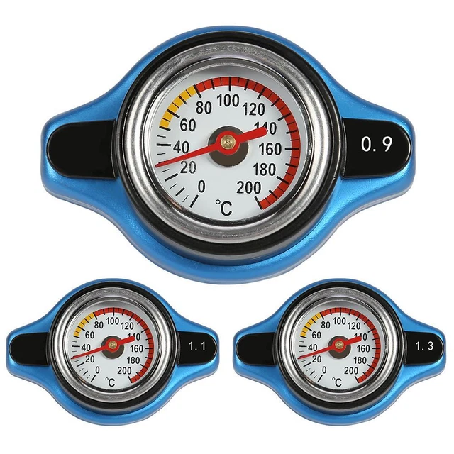 Big Head Car Radiator Cap Tank Cover Water Temperature Meter Thermostatic Gauge