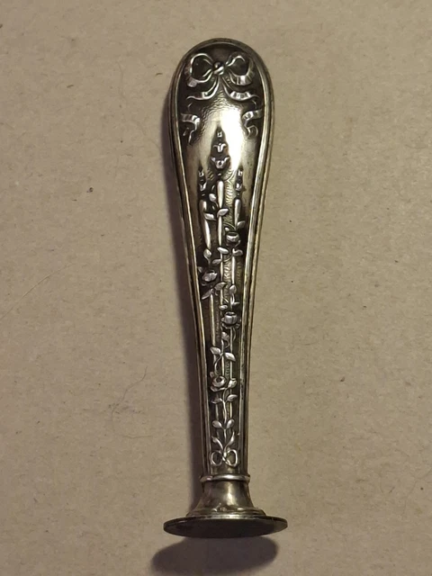 Ancien Cachet / Sceau En Argent Vermeil Poinçon Minerve - Cachet Vierge - Occasion Bon état