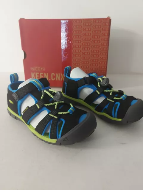 KEEN Kids Seacamp 2 Cnx Sandal, Black Brilliant Blue, 10 UK Child