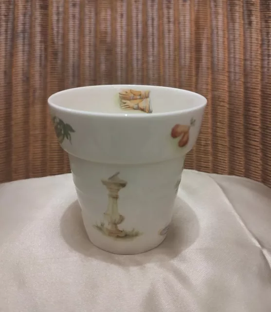 Aynsley Edwardian Kitchen Garden Fine Bone China Plant Pot New