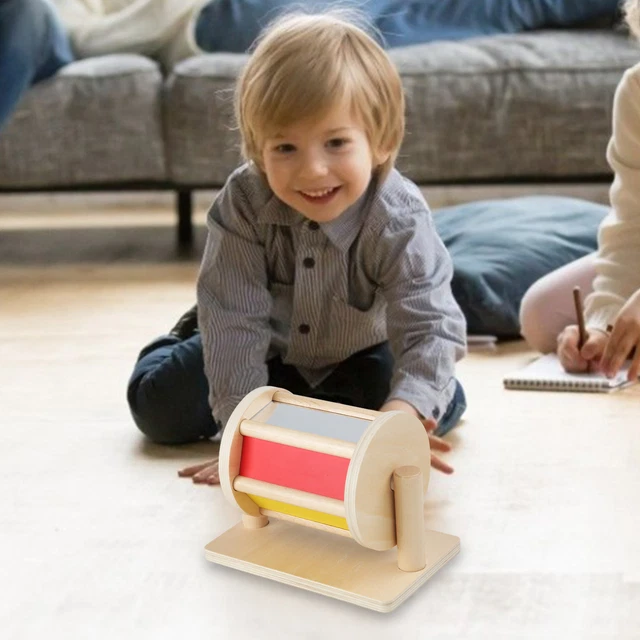 LOVEVERY SPINNING COLOR Wheel Baby Roller Wooden Developmental Sensory