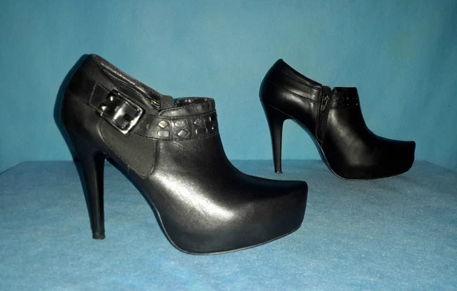 bottines boots SAN MARINA en  cuir noir p 39 fr