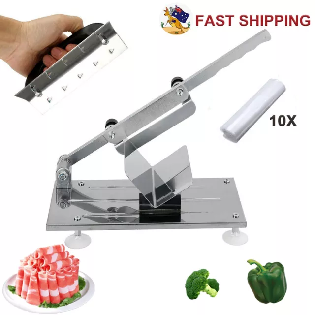 Commercial Meat Slicer Bone Mutton Beef Vegetable Roll Slicing Cutter Machine OZ