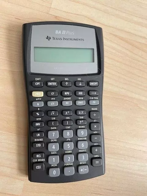 Texas Instruments TI BA II Plus professioneller Taschenrechner fürSchule Abitur