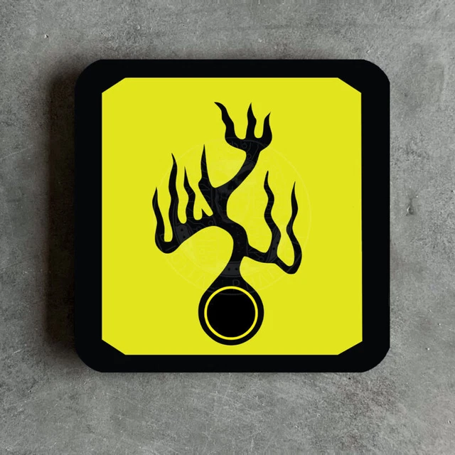 Bruce Lee Hans Island Tree Logo dessous de Verre Enter The Dragon