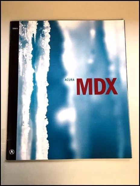 2001 Acura MDX 36-page BIG SIZE Original Car Sales Brochure Catalog