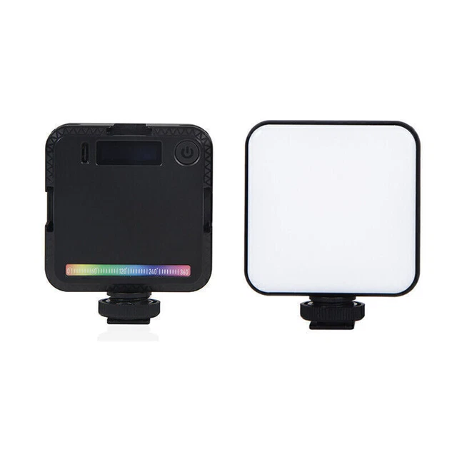 Lampe Vidéo LED De Poche Lumière Naturelle Douce 5600K - Compacte Avec Supports Trépied Selfie