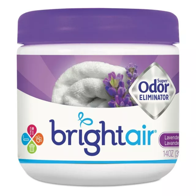 BRIGHT Air 900014CT Lavender & Fresh Linen Super Odor Eliminator (6/Carton) New