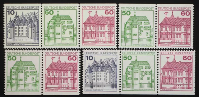 1980 Bund, alle Zusammendrucke aus H-Bl. 28, postfrisch/MNH, ME 29,-