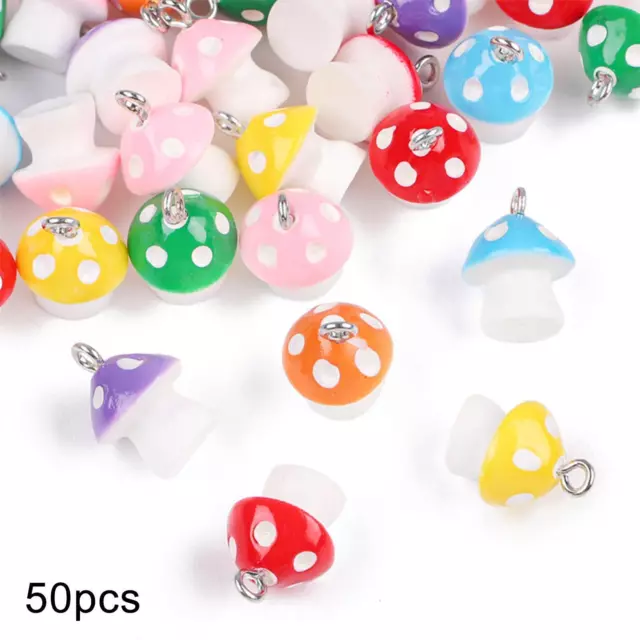 Lot de 50 Breloques Pendentifs Jolies Perles pour La Fabrication de Bijoux.