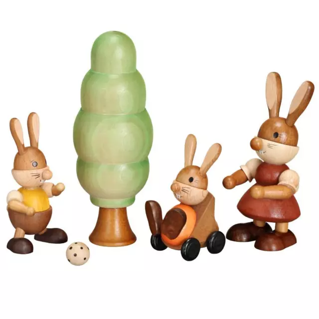 Decoración de la Mesa Conejo Pascua Set Figuras H=10cm Nuevo Primavera