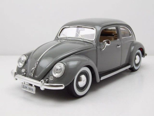 VW Coccinelle 1955 Gris Maquette de Voiture 1:18 Bburago
