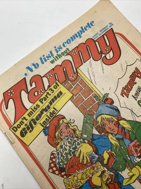 TAMMY COMIC - CHRISTMAS - 23rd December 1978 - Original Vintage 70s Gifts