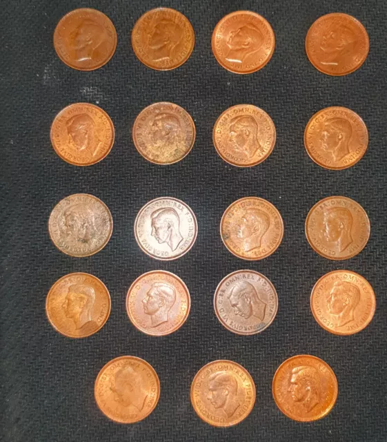Farthing Coins George VI Bundle