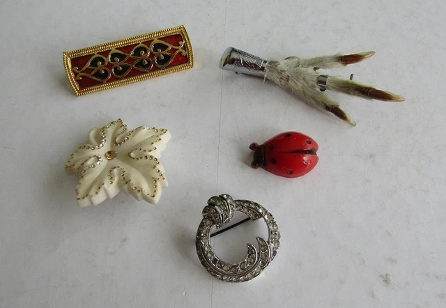 4 broches en bois de récupération architecturale de meubles ajourés garniture de maison vintage K, - France