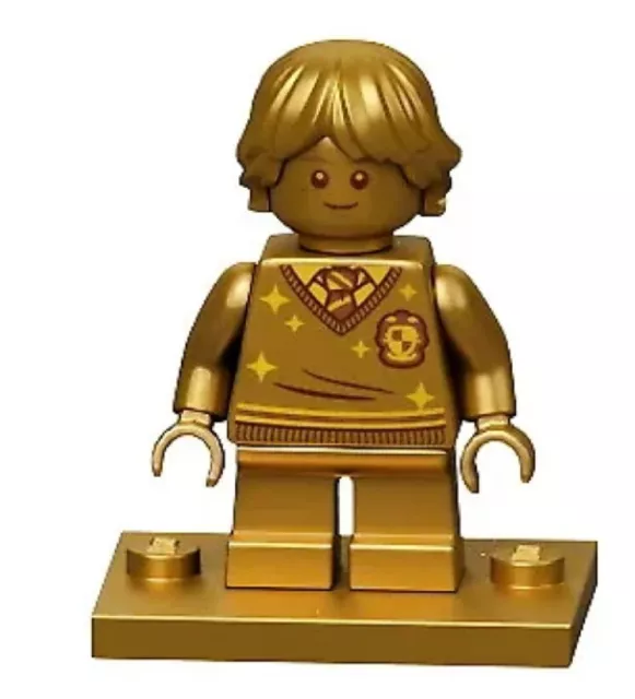 New Lego Ron Weasley 76388 20th Anniversary Pearl Gold Minifigure (HP294)