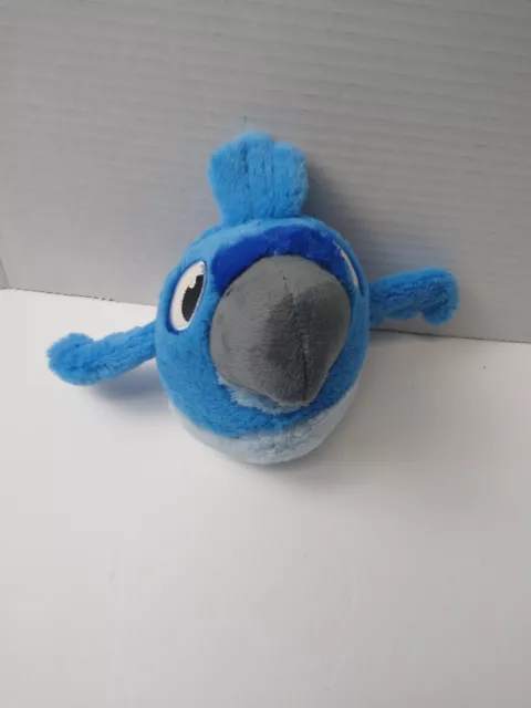 ANGRY BIRDS  Rio Blue Macaw Bird 5" Plush Stuffed Animal Commonwealth Toy 2011