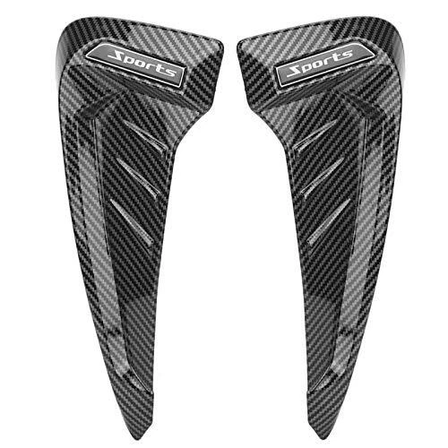 Car Air Vent Trim Cover, Pair Carbon Fiber Style Side Marker Ai...