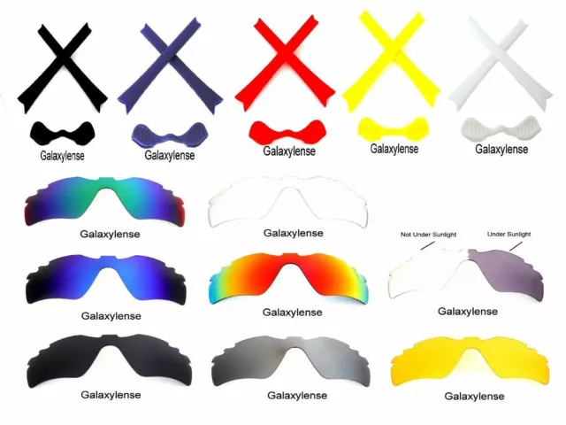 Galaxy Lentes de Repuesto Para Oakley Radar Path Ventilado Gafas Sol Multicolor