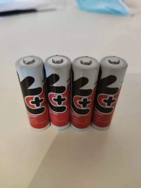 Lot de 4 Piles Accu Uniross Hybrio Rechargeable R6/AA 2050mAh 1.2V 2