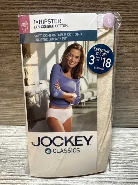 Jockey Classics 2003 Women's Size 7 Brief Single Panty New Old Stock Cotton  