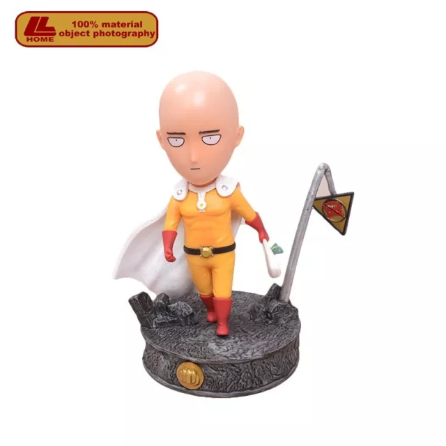 Anime One Punch Man Saitama teacher shopping cute PVC Action Figure Statue Gift