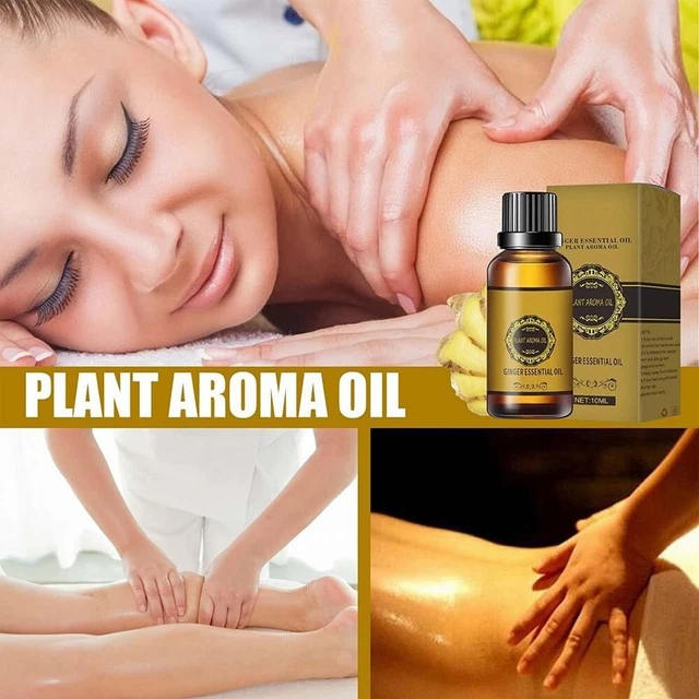 Perte de Poids Huile Massage Ventre Drainage Gingembre Corps Massage Huile