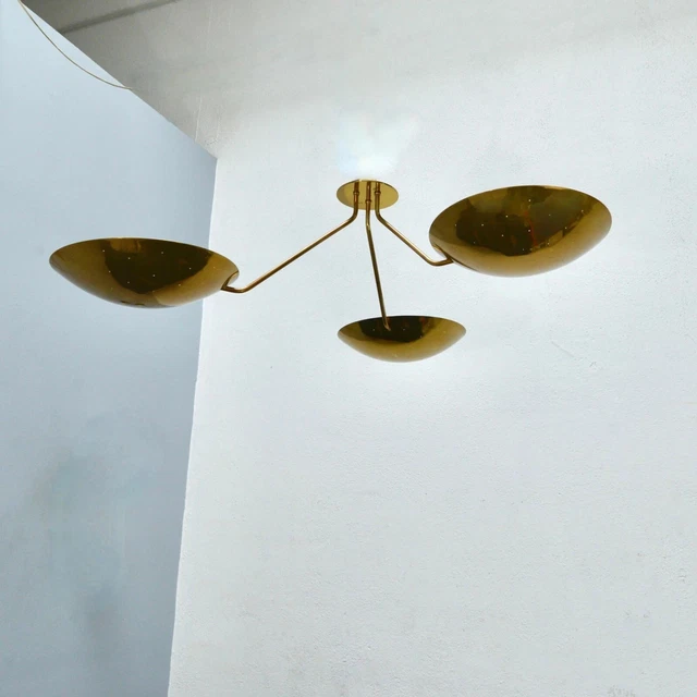 Lustre Suspension Italien 8 Branches Fer Forgé Marron - Style Bohème (occasion)