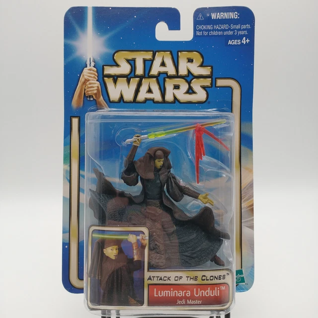 Star Wars Attack of the Clones Luminara Unduli Figure Hasbro 2002