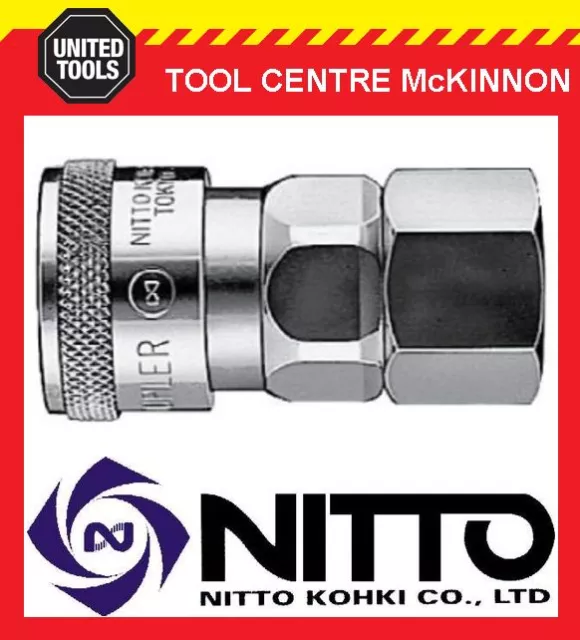 Nitto Female Coupling Air Fitting With 3/8” Bsp Female Thread (30Sf)– Japan Made