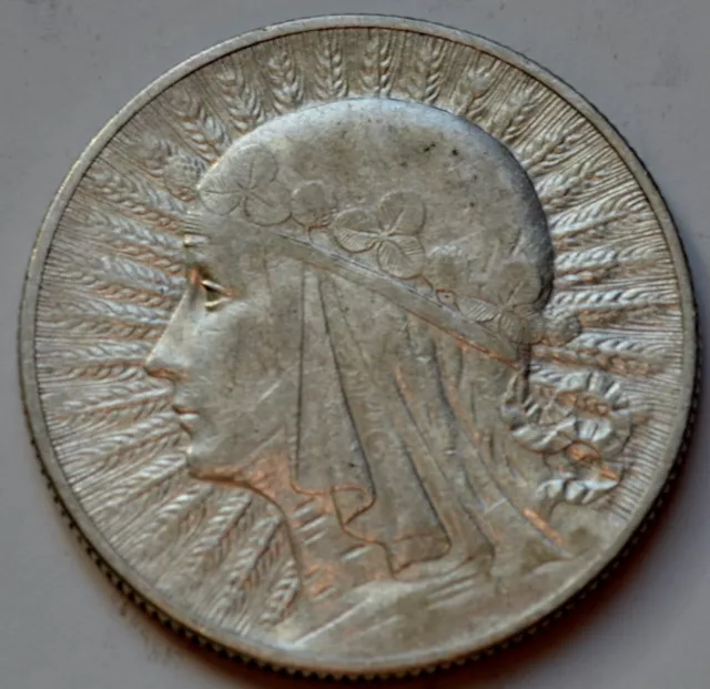 Poland 5 Zlotych, 1932, Queen Jadwiga, silver