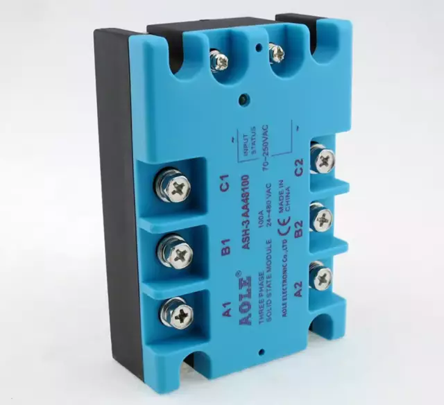 1pcs 100A AC-AC three-phase AC solid state relay ASH-3AA48100 480V