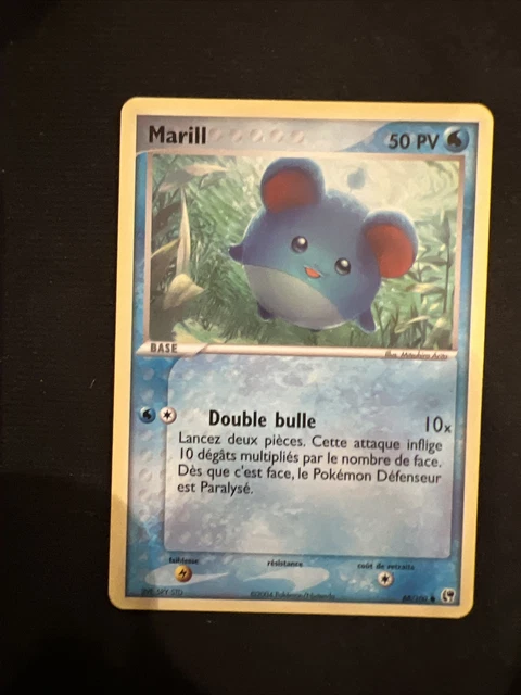 Carte Pokémon COMMUNE Marill 68/100 EX Tempête de Sable Bloc EX FR