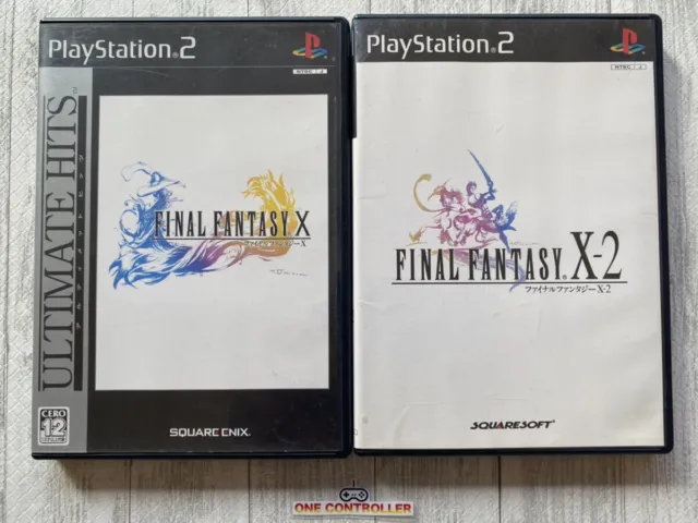 SONY PlayStation 2 PS2 FINAL FANTASY X & X-2 set from Japan