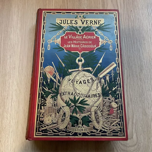 1901 Jules Verne, Le village Aérien Hetzel Gravures Illustré